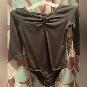 2T/3T black leotard